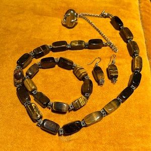 Jewelry Set of 3 Necklace, bracelet & earrings